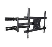 Soporte de pared universal ajustable para televisores de 37 a 70 pulgadas, giratorio, inclinable, extensible, soporta VESA de hasta 600 x 400 mm, peso máximo de 125 libras, fácil instalación.
