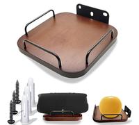 Soporte de pared universal para altavoz Roku, Homepod 2nd, soporte de pared ajustable de madera real para homepod mini, homepod 2nd, Bose, JBL xtreme4, charge6, Sonos era100, Sony, KEF (nogal)