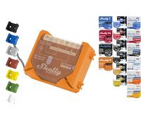 Soporte de pared "Wall" para 18 shellys: 1 Gen3,1PM Gen3,2PM Gen3,i4 Gen3,Plus 1,Plus 1PM,Plus 2PM,Plus i4,Plus 0-10V Dimmer,Wave 1,Wave 1PM, Wave 2PM, Wave Shutter,Wave i4 (naranja)