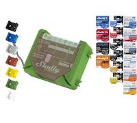 Soporte de pared "Wall" para 18 shellys: 1 Gen3,1PM Gen3,2PM Gen3,i4 Gen3,Plus 1,Plus 1PM,Plus 2PM,Plus i4,Plus 0-10V Dimmer,Wave 1,Wave 1PM,Wave 2PM,Wave Shutter,Wave i4 (verde)