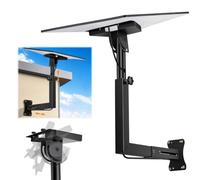 Soporte de Pared y Poste con Adaptador para Starlink Gen 3/4/4X | Para Gen 3/4X/V2, Adaptador Incluido, Rotación 360°, Antivento, Metal Inoxidable, Ideal Para Tejado, Fachada y Autocaravana