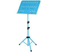 Soporte de partituras de orquesta plegable ajustable soporte de partituras base de trípode para orquestas coros (color: azul)