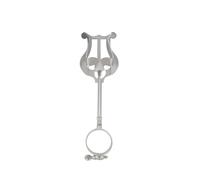 Soporte de partituras mini ligero para instrumentos de viento - Clip portátil de hierro - Accesorio musical para viajes y ensayos - Compatible con clarinete y otros - Color plata