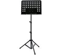 Soporte de partituras para exteriores portátil con ajuste de altura de metal, soporte de música plegable, para orquestas escolares, coros (color: Schwarz)