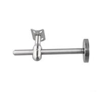Soporte de pasamanos de acero inoxidable 304 para montaje en pared, para escaleras, balcón, centro comercial, con barra ajustable, 145 mm, plateado (curvado)