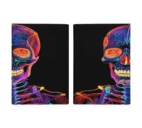 Soporte de pasaporte de poliuretano brillante para mujeres y hombres, fundas para tarjetas para artículos esenciales de viaje, cartera de viaje para identificación, crédito, seguro, seguro social.