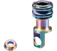 Soporte de pedal de liberación rápida, pedal de bicicleta plegable, abrazadera de liberación rápida, aleación de aluminio mecanizado CNC, ligero, resistente a la corrosión, varios colores, 4,8 x 2,1