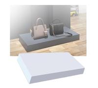 Soporte de pedestal cuadrado elevado para exhibiciones de bodas, tiendas de ropa, decoración moderna, comercialización minorista, estilo de eventos, perfecto para exhibir productos