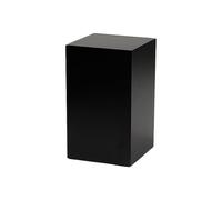 Soporte de Pedestal Cuadrado Negro - Elevador portátil de 15.7"x15.7"x23.6" para Bodas, Fiestas, esculturas, mesas de postres, pilares cúbicos - Elegante Soporte de exhib