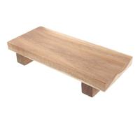 Soporte de pedestal de madera, bandeja de jabón de lavandería, soporte de exhibición de madera para baño, estilo rústico, jabonera para barras de jabón, bandeja de baño y decoración de mostrador