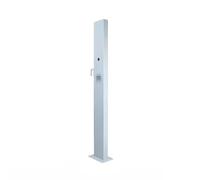 Soporte de Pedestal para Cargador de Vehículo Eléctrico, Pedestal para Conector de Cargador EV, Buena Estabilidad, con Gancho y Accesorios, Fácil Instalación(White)