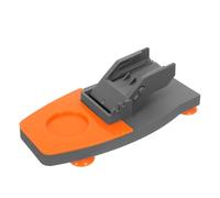 Soporte de Pegamento Caliente, Base Compacta Antideslizante | Plástico Naranja, Ranuras de Posicionamiento, para Escritorio Profesional y Manualidades, Portátil