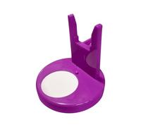 Soporte de pegamento caliente para escritorio, soporte de pegamento termofusible, accesorios de almacenamiento, color morado, 8 x 8 x 8,5 cm