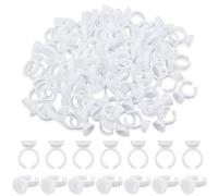 Soporte de Pegamento para Pestañas, 400 Piezas Tazas de Tinta del Tatuaje, Anillos Desechables para Pegamento de Maquillaje Anillos de Tinta para Tatuajes para Pegamento de Pestañas