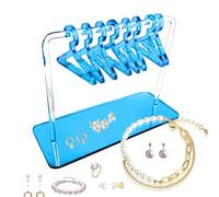Soporte de pendiente acrílico - Pendiente Display Rack con 8 Perchas de capa | Elegante Organizador para el Retail, Exhibitions, or Personal Use, Perfect for Showcasing Jewelry