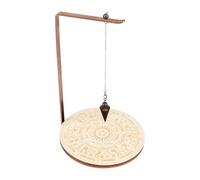 Soporte de péndulo de madera | Pantalla de piedras de estante, cristales | Tormenta de brujas, apoyo del collar | Diseño natural, robusto, elegante | Mesa, oficina, decoración, ritual, colección