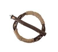 Soporte de perca para pájaros, cacatúas, juguete de pie, jaula de pájaros, rama de escalada, círculos para periquitos, periquitos, decoración de jaula de pájaros