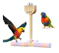 Soporte de perca para pájaros, juguetes de cuerda de algodón, accesorios de jaula de hamaca de loro, perchas flexibles para pinzones, tortolitos, periquitos, patio, verano, multicolor
