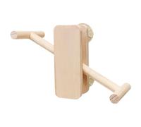 Soporte de Perca para pájaros, Loros balancines de Madera, Parque Infantil Natural Resistente a los masticables de 8.85 Pulgadas, Accesorio Interactivo para pájaros, cacatúas, agapornis