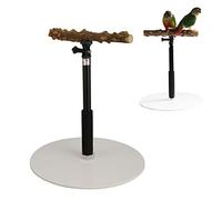 Soporte De Percha De Pájaro De Madera Natural, Soporte De Juego De Loro Desmontable Portátil Soporte De Juego De Pájaro Loros Patio De Juegos Percha De Pájaro Ajustable Para Viajes En Interiores Y Ext