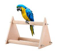 Soporte de Percha para pájaros Divertido portátil Loro de Madera Playstand Pájaro Patio de Juegos Jugar Gimnasio para Cockatiels Conures Grises africanos Periquitos Finch Love Birds
