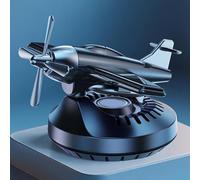 Soporte de perfume para coche, difusor giratorio de avión con aroma natural, emite aroma fresco para vehículos y ambientes interiores (Señor negro y negro)