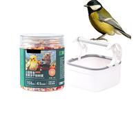 Soporte De Pescado Persico Para Loros - Soporte De Juego Duradero Para Cockatiels, Periquitos Y Más | Portador Del Parque Infantil De Escritorio Portátil, Juguete De Jaula Para Pájaros, Pescado