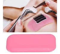 Soporte de pestañas de silicona Espesar Maquillaje Herramienta antiestática Pad para extensiones de pestañas, Herramientas de Extensiones de Pestañas Falsas(Transparent)