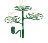 Soporte De Pico De Árbol - Candelabro De Base Plana, Barra De Soporte De Cima De Árbol, Estabilizador De Pico De Árbol - Adornos De Pico De Árbol Ajustables De 3 Capas - Soporte De Estabilizador