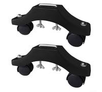 Soporte de pie calentador infrarrojo con soporte ajustable con ruedas giratorias bloqueables para un fácil movimiento y una colocación estable en varias superficies (negro)