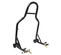 Soporte De Pie De Moto Juego Completo De Soporte Para Rueda Delantera Y Trasera De Motocicleta, Soporte Para Rueda, Marco De Soporte De Talón Automático(Black)