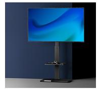 Soporte de pie Giratorio para TV (Unidad Alta) - Compatible con Pantallas Planas y Curvas LCD/LED de 32 a 65 Pulgadas - Universal, de Altura Ajustable y con 3 estantes