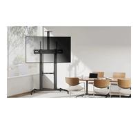 Soporte de pie inclinable con ruedas fonestar sts-42106n para tv de 60-100'/ hasta 100kg
