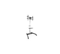 Soporte de Suelo Inclinable/ Ajustable con Ruedas TooQ FS1886M-B para TV de 37-86'/ hasta 50kg