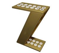 Soporte de pie para tacos de billar grande y caña de pescar para sala de juegos, hogar, bar y escuela, elegante diseño dorado, perfecto para nizing tu equipo deportivo