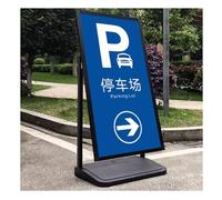 Soporte De Pie Resistente para Carteles De Espuma Rígida, Cartel para Acera, Base De Polietileno Con Inyección De Agua para Expositores, Cartel Publicitario Y Para Exteriores(Gold/B,63.5x40x114.5 cm)