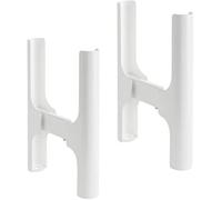 Soporte de pie universal para radiadores tubulares (3 a 4 columnas) - capacidad máxima 200 kg - color blanco - 2 piezas