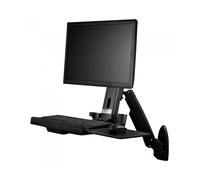 StarTech.com - Estación de Trabajo de Pie y Sentado para Montaje en Pared - Para Un Monitor de hasta 24 Pulgadas - Escritorio Er