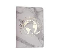 Soporte de piel sintética de moda, protector de tarjetas de crédito para viajes, parejas, bodas, mujeres y hombres, gris claro