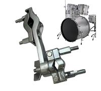Soporte de pinza de percusión - Fijación metálica ajustable y flexible - Fijación para batería de percusión - para estudio, grabación, concierto, banda de música, orquesta, escuela de música