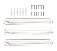 Soporte de pinza para el pelo para pared,soporte de pinza para el pelo para pared,3 x soporte de soporte para diadema colgante | Organizador de almacenamiento transparente para pinzas para el cabello