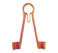 Soporte de pinzas de sonda multímetro de 3 pulgadas compatible con cables estándar, con mecanismo de resorte para estabilidad y precisión para pruebas SMD (naranja)