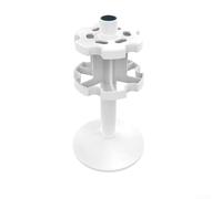 Soporte de pipeta versátil para instalaciones de investigación, soporte de plástico para laboratorio de química, diseño fácil de limpiar (redondo)