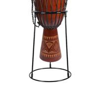 Soporte de piso de batería, soporte de tambor africano | Soporte de piso de tambor de acero de carbono multipropósito | Back de percusión negra, suministros de instrumentos musicales para adultos, pri