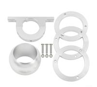 Soporte de piso de columna de dirección de 2 pulgadas, montaje de piso de columna de dirección redondo pulido para Chevrolet, para Pontiac, para Cadillac