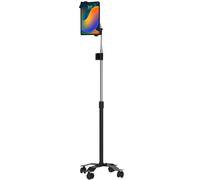 Soporte de Piso de Cuello de Cisne - Cuello de Cisne Compacto y Ajustable de CTA con Ruedas giratorias para iPad de 7ª/8ª/9ª generación de 10.2 Pulgadas, iPad Air 4, 12.9 Pulgadas, Surface Pro, Zebra