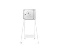 Soporte de Piso Samsung Flip Stand Gris Claro con Ruedas, 400x400 mm, 1 Pantalla
