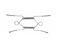 Soporte de placa de alambre, 6/8/10/12 pulgadas, ajustable, colgador de pared para platos, montaje en resorte de acero plateado, decoración del hogar Art Deco (6 pulgadas)