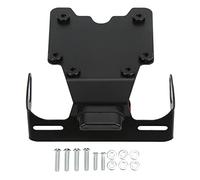 Soporte de Placa de Matrícula Trasera, Resistente al Agua y Ligero en Aluminio, Soporte de Matrícula Off-Road, Accesorio Duradero para Motocicleta Aventura, para Conductor de Rally y Viajero en