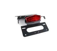 Soporte de Placa de Motocicleta para Ajuste para Triumph para Bonneville para T100/SE/para Scrambler/THRUXTON Soporte para matrícula Trasera ordenada(Rojo)